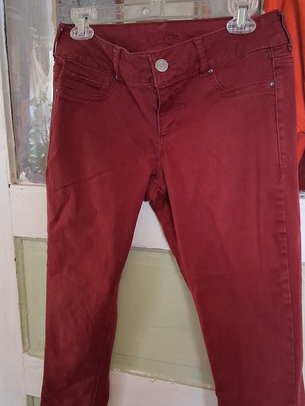 Maurices Skinny Jeans in Deep Burgundy